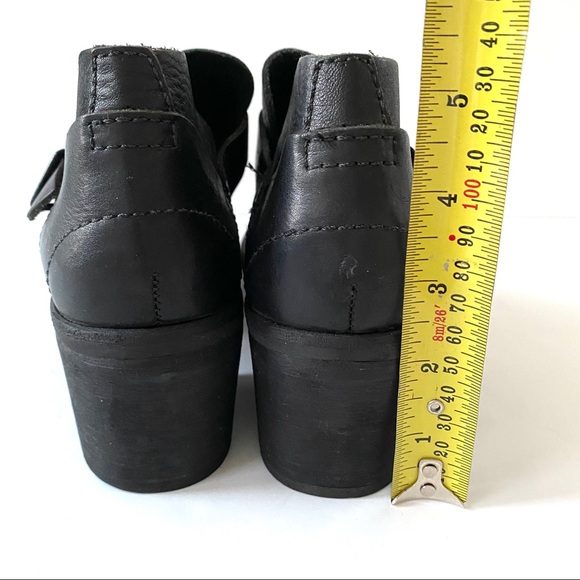 90’s Vintage Deadstock block heel leather shoe NEW - Picture 4 of 15